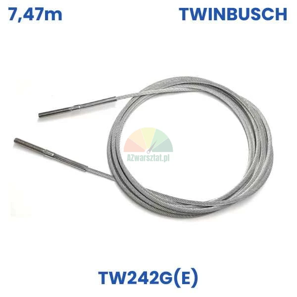 Steel equalizer cable 7.47m for Twin Busch TW242G(E) lift