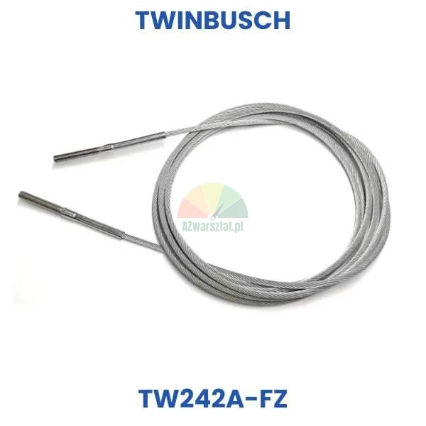 Steel synchronization cable 8.82m for Twin Busch TW242A-FZ lift with threaded ends