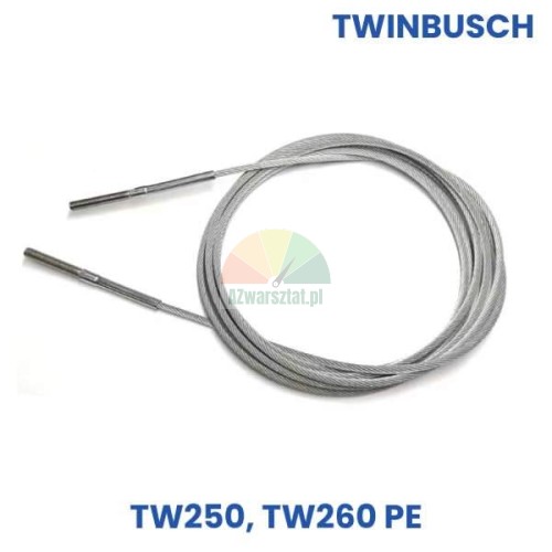 9.33m steel lift cable for Twin Busch TW250 and TW260 PE