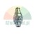 Silver hydraulic cartridge valve with thread on a white background