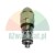 Hydraulic cartridge valve with black and white seals on a white background