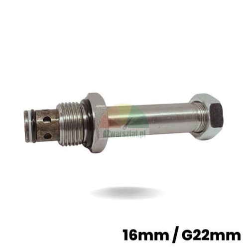 Metal lowering valve for 16mm / G22mm solenoid coil with o-ring seals.