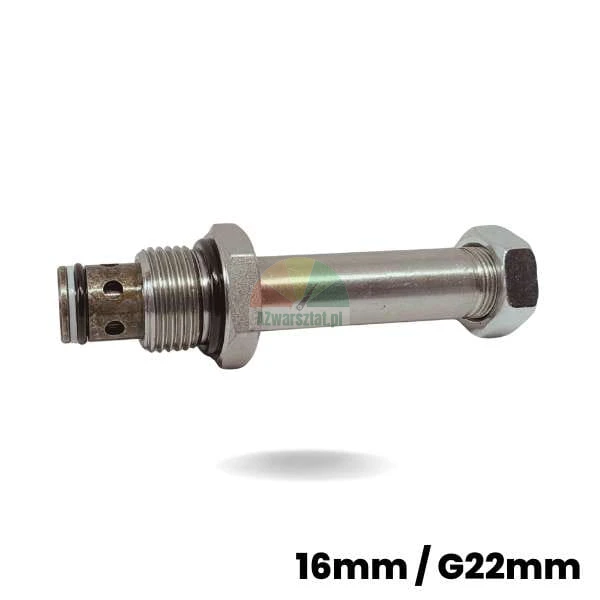 Metal lowering valve for 16mm / G22mm solenoid coil with o-ring seals.