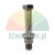 Hydraulic cartridge valve with hexagonal head and O-ring seal