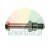 Metal hydraulic valve stem with hex nut and threaded base