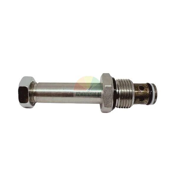 Metal hydraulic valve stem with hex nut and threaded base