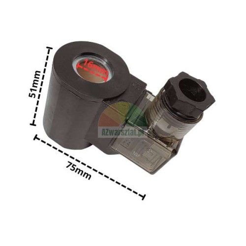 Solenoid coil 16mm / 24V DC