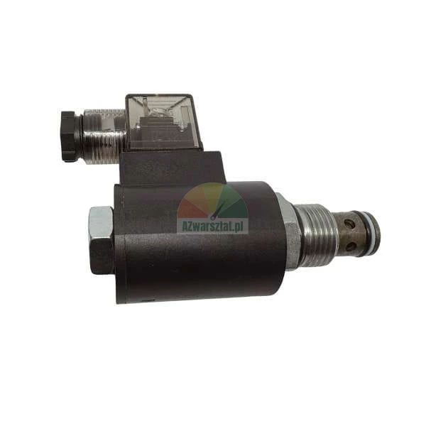Hydraulic solenoid cartridge valve with electrical connector