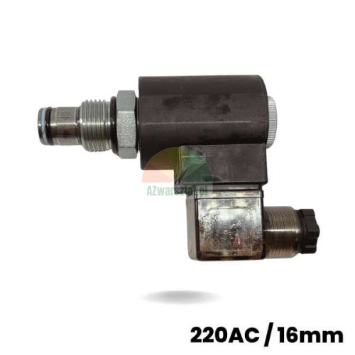 Solenoid coil with lowering valve 220V AC, 16mm diameter