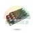 Black 14-pin relay socket base with screw terminals for DIN rail mounting.