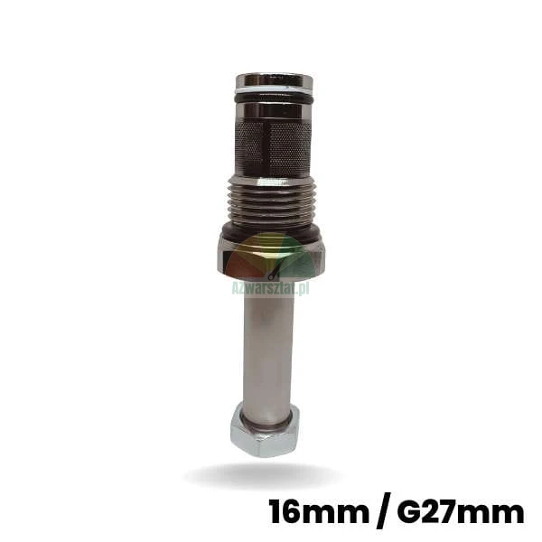 Lowering valve for solenoid coil 16mm / G27mm shown on a white background.