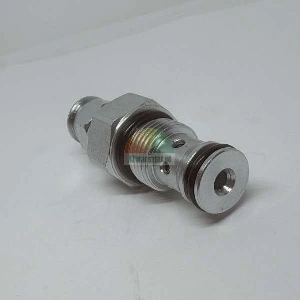 Metal hydraulic valve with o-rings and thread.