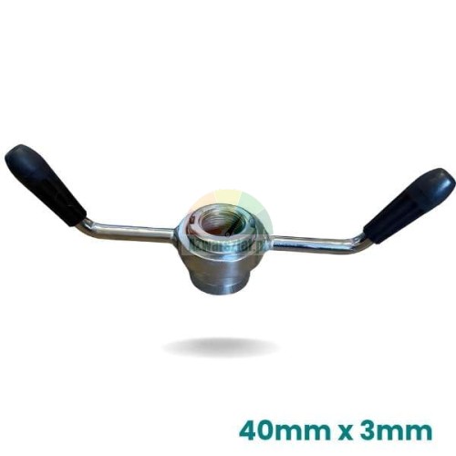 Metal quick release nut for truck wheel balancers 40mm x 3mm with black handles