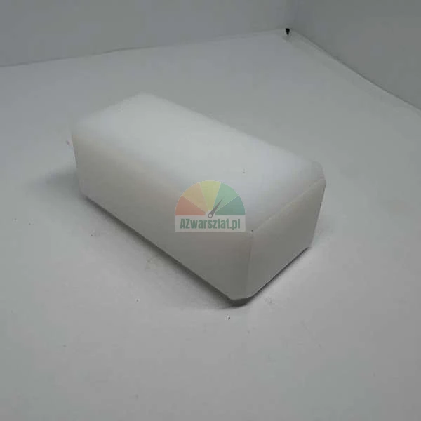 White rectangular paraffin block on a light background