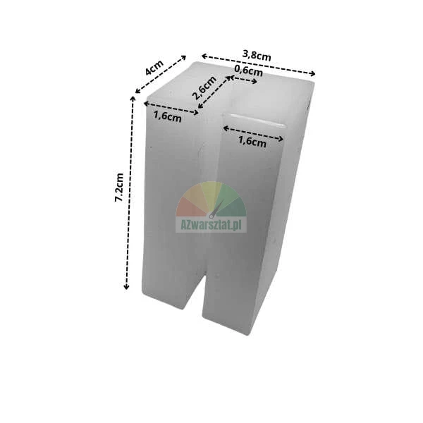 Lift slide 7.2 x 4 x 3.8 cm with dimensions
