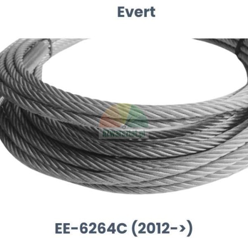 Replacement steel cable for Evert lift EE-6264C (models after 2012).