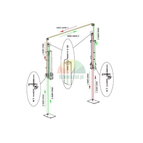 Steel cable diagram for Evert EE-6264C lift after 2021