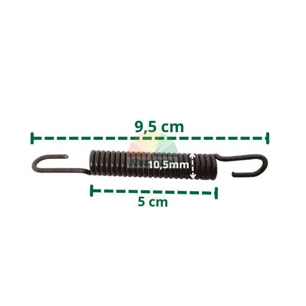 Metal tension spring 9.5 cm long