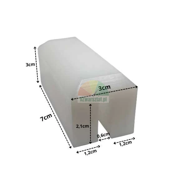White lift slider 7cm x 3cm x 3cm