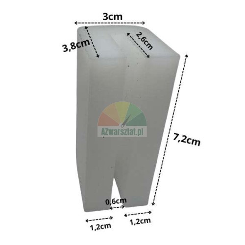 White lift slide pad 7.2cm x 3.8cm x 3cm