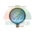 Pressure gauge 13mm thread, 10bar 150PSI scale, 59mm diameter