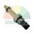 Hydraulic cartridge valve model DASV08-22M with a brass adjustment knob and O-rings on a white background