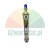 CDM2B25-100 AFCI stainless steel roundline pneumatic cylinder with blue protective caps.