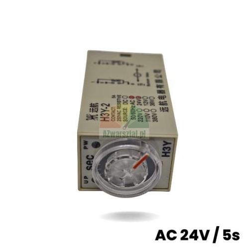 H3Y-2 AC 24V 5s time relay, 8 PIN with adjustment dial