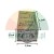 Time delay relay H3Y-2 24V AC 5s 8-pin with dimensions 2.1x2.8x5.3 cm