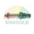 Metal hydraulic valve cartridge with hexagonal nut and a fine mesh filter at the tip.