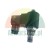 Hydraulic solenoid cartridge valve with black coil and electrical connector on white background