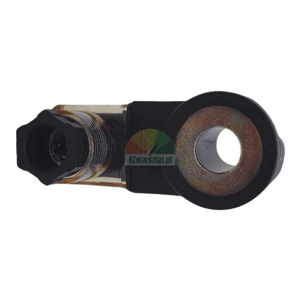 AC 220V solenoid valve coil with black connector and circular opening