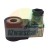 Solenoid valve coil 220V AC with transparent electrical connector on a white background.