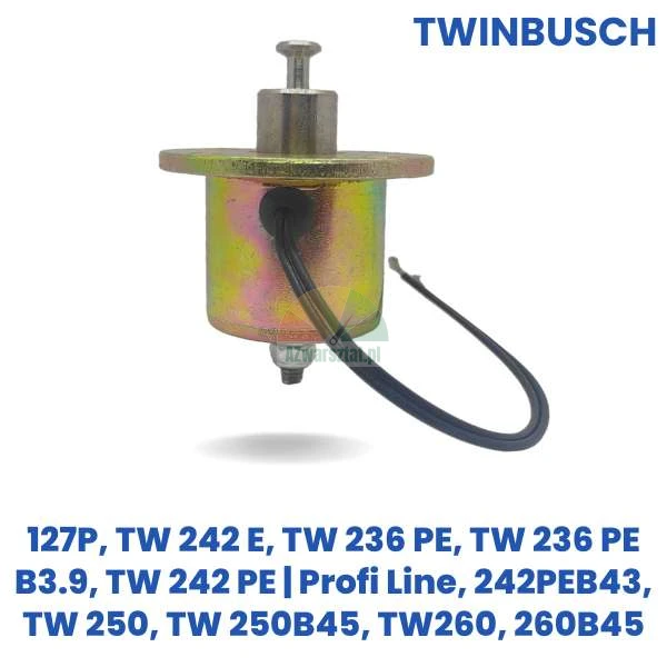 Twin Busch replacement lift electromagnet DC24 for models 127P, TW 242 E, TW 236 PE, TW 250, TW 260