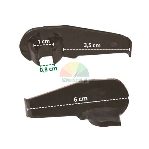 Plastic covers for mounting foot Type BA with dimensions