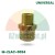 Brass threaded connector 12.7mm/9.7mm with hexagonal design model M-ZLAC-0024