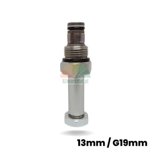 Metal lowering valve for solenoid coil with dimensions 13mm / G19mm