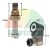 Lowering valve 19mm thread with 24V DC solenoid coil and dimensions