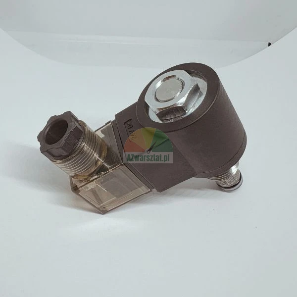 Solenoid valve coil 24V DC with transparent connector
