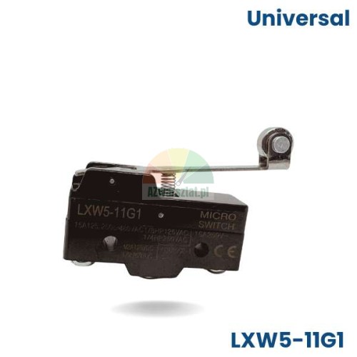 Microswitch LXW5-11G1 with roller lever, black limit switch
