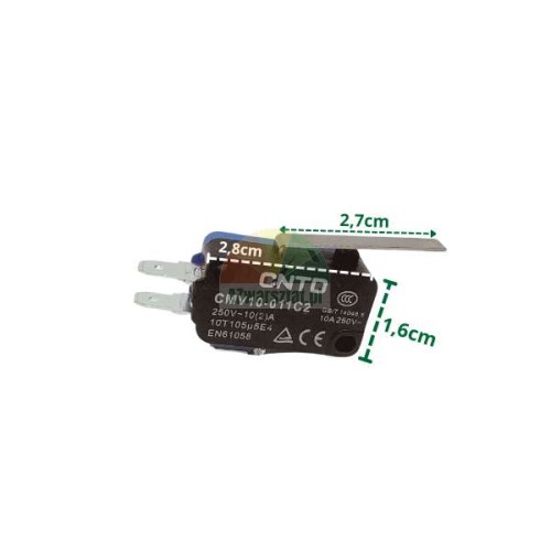 Micro switch CMV10 with dimensions