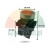 Red lift button 1 x NO, 1 x NC with dimensions