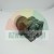 Industrial push-button control switch with contact blocks NB2-BE102, black housing and silver button.