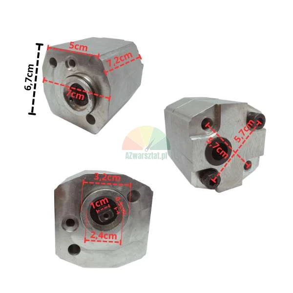Gear pump 3.7 - dimensions