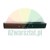 Long black rubber dock bumper with two mounting holes on a white background