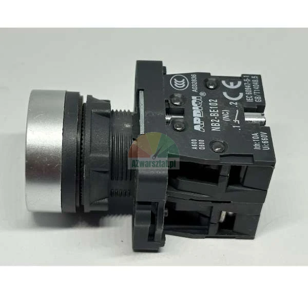 APDIQI NB2-BE102 industrial push button switch with NC contact block and metal head