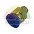 Brass straight push-in pneumatic fitting with blue release ring