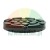 Black round rubber jack pad for car lift with anti-slip textured surface.