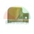 Small beige plastic mounting component with a single screw hole on a white background.
