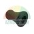Black rubber bow roller for boat trailer, spool-shaped accessory.